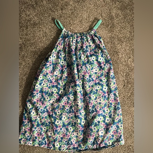 Mini Boden Printed Dress Set in Sea Breeze Blue Floral Print Size 7-8 Years - Picture 7 of 16